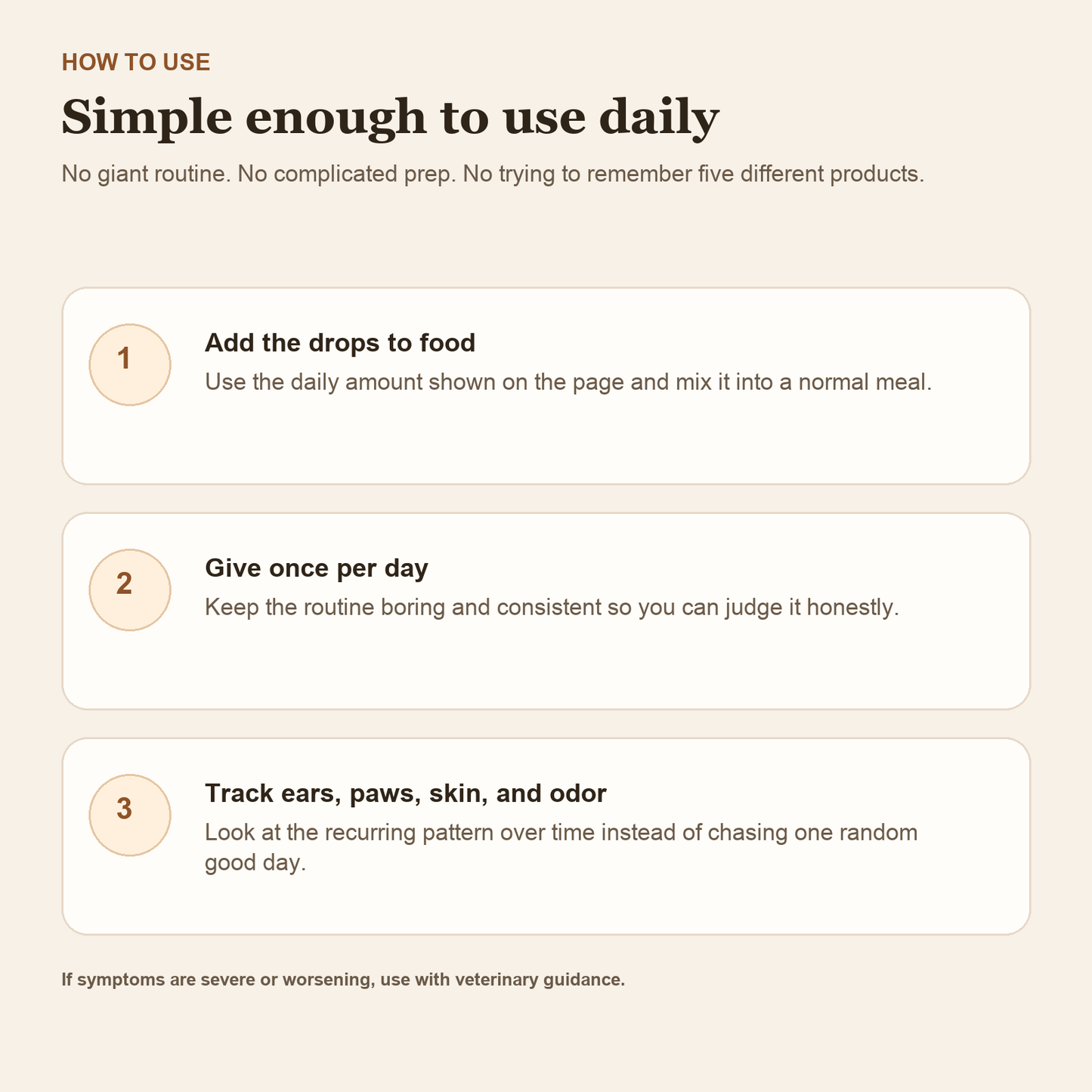 GutBalance how-to-use selling photo with simple daily routine steps